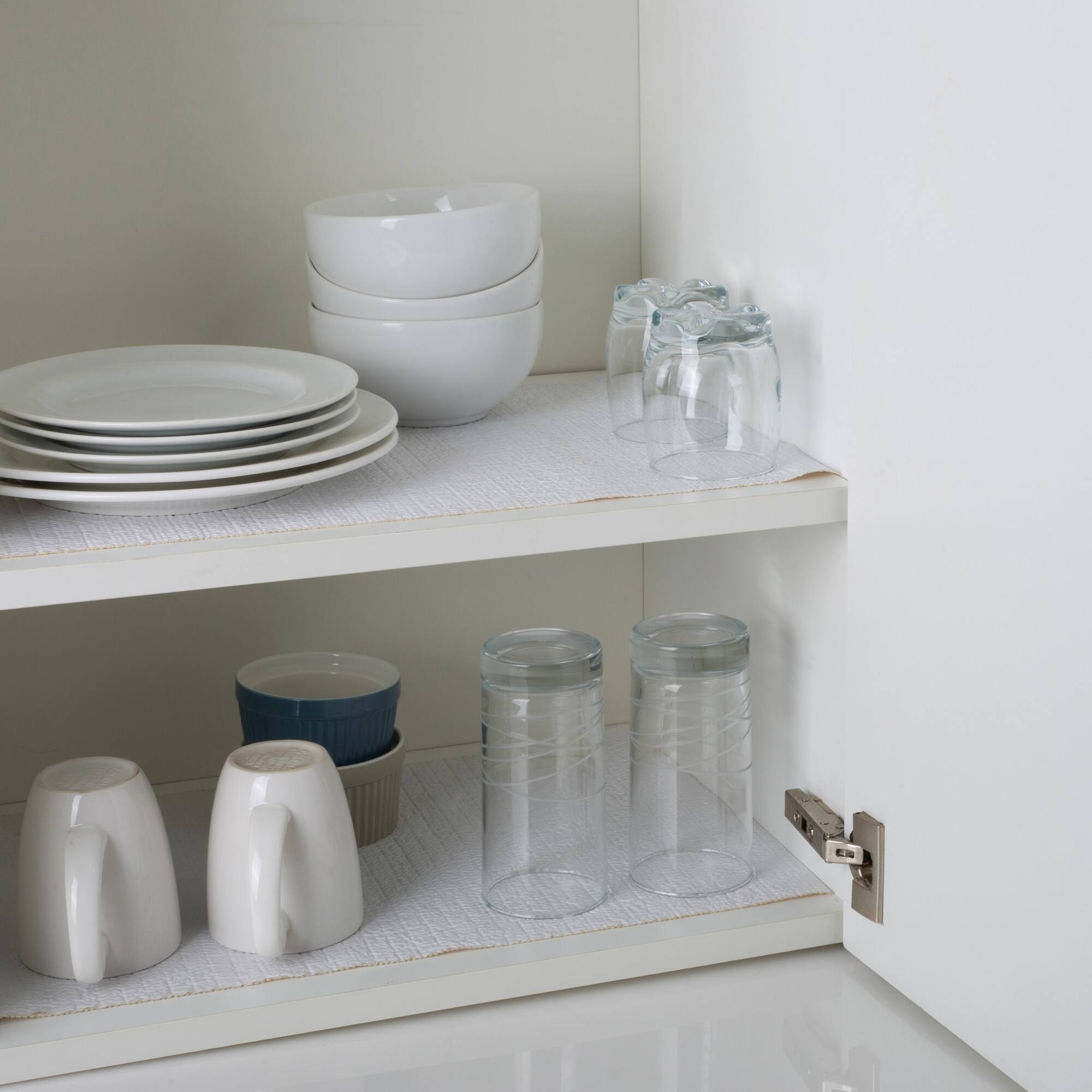 Simplify 10ft. White Smooth Surface Shelf Liner